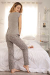 Zivame Nap Queen Cotton Pyjama Set - Grey N Print — thumbnail 3
