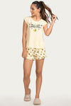 Zivame Wonderland Cotton Shorts Set - Yellow — thumbnail 4