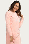 Zivame Nap Queen Fur Polyester Top - Pink — thumbnail 2