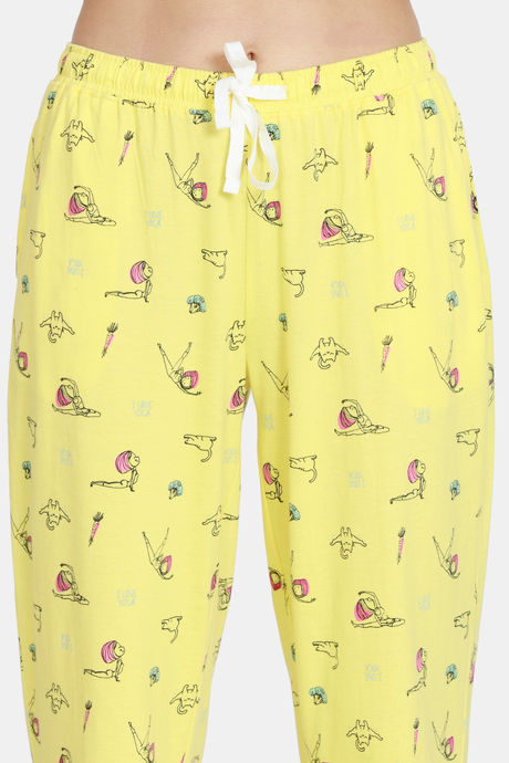 Zivame Her World Knit Cotton Pyjama Set - Aurora — image 6