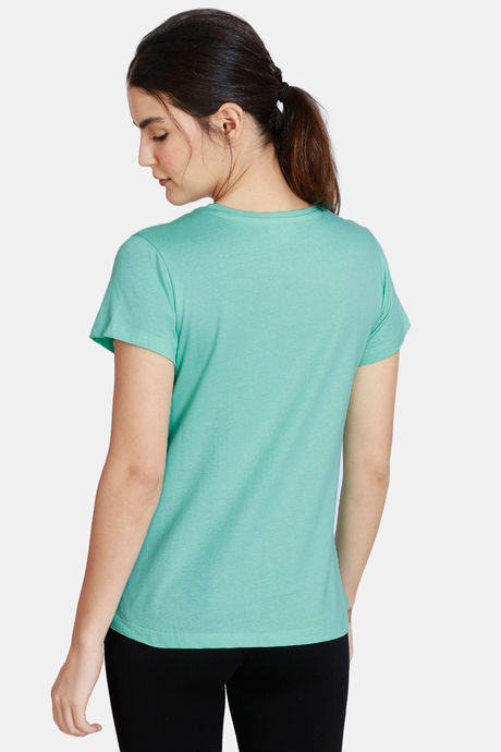 Zivame Her World Cotton Top -Aruba Blue — image 3