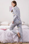 Zivame Knit Cotton Pyjama Set - Grey — thumbnail 3