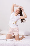 Zivame Pup World Knit Cotton Shorts - Pink — thumbnail 1