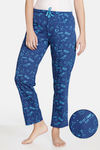 Zivame Galaxy Print Cotton Pyjama - Navy Peony — thumbnail 1