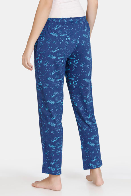 Zivame Galaxy Print Cotton Pyjama - Navy Peony — image 3