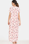 Zivame Woven Full Length Nightdress - Rosewater — thumbnail 3