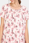 Zivame Woven Full Length Nightdress - Rosewater — thumbnail 5