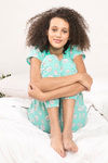 Zivame Crazy Sheep Knit Cotton Pyjama Set - Green — thumbnail 1