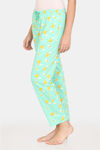 Zivame Happy Flock Knit Cotton Pyjama - Spring Bud — thumbnail 2