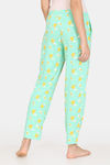 Zivame Happy Flock Knit Cotton Pyjama - Spring Bud — thumbnail 3