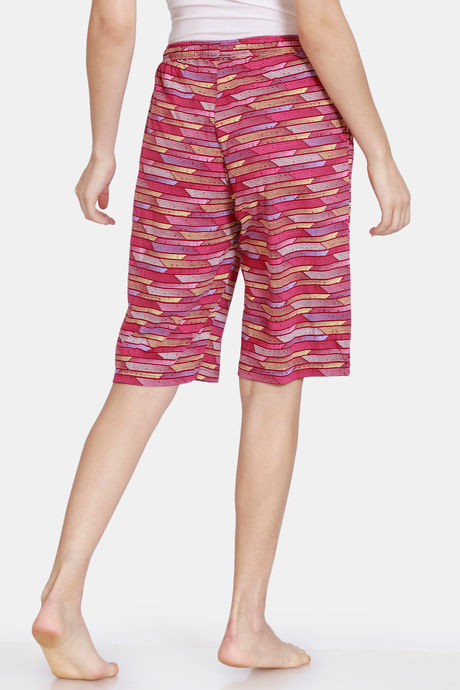 Zivame Happy Flock Cotton Short - Beet Red — image 3