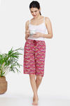 Zivame Happy Flock Cotton Short - Beet Red — thumbnail 4