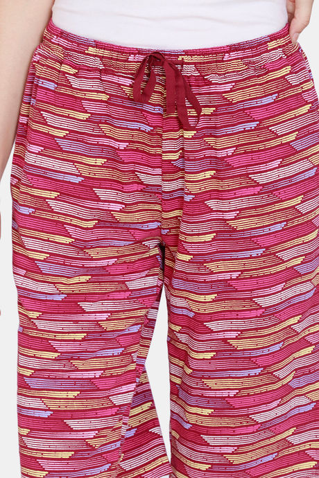 Zivame Happy Flock Cotton Short - Beet Red — image 5