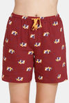 Zivame My Besties Cotton Shorts Set - Sundried Tomato — thumbnail 6
