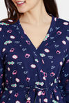 Zivame Her World Cotton Robe - Medieval Blue — thumbnail 5