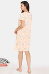 Zivame Her World Cotton Knee Length Nightdress - Bellini — thumbnail 3