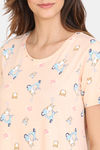 Zivame Her World Cotton Knee Length Nightdress - Bellini — thumbnail 5