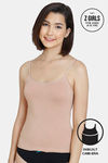 Zivame Girls Knit Cotton Camisole - Roebuck — thumbnail 1