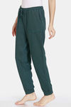 Zivame Fleece Marl Knit Cotton Jogger With Soft Brushed Back - Ponderosa Pine — thumbnail 2