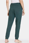 Zivame Fleece Marl Knit Cotton Jogger With Soft Brushed Back - Ponderosa Pine — thumbnail 3