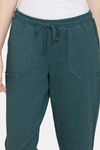 Zivame Fleece Marl Knit Cotton Jogger With Soft Brushed Back - Ponderosa Pine — thumbnail 5