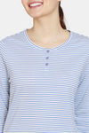 Zivame Cozy Ribbed 2 Top & 1 Bottom Loungewear Set - Tempest — thumbnail 6
