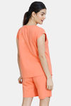 Zivame Tom & Jerry Anniversary Knit Shorts Set - Coral Quartz — thumbnail 3