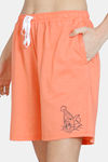 Zivame Tom & Jerry Anniversary Knit Shorts Set - Coral Quartz — thumbnail 6