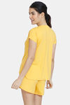 Zivame Tom & Jerry Anniversary Knit Cotton Shorts Set - Banana — thumbnail 3