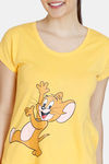 Zivame Tom & Jerry Anniversary Knit Cotton Shorts Set - Banana — thumbnail 5