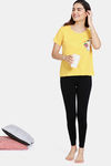 Zivame Tom & Jerry Anniversary Knit Cotton Top - Banana — thumbnail 4