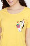 Zivame Tom & Jerry Anniversary Knit Cotton Top - Banana — thumbnail 5