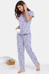 Zivame Looney Tunes - Doodletastic Knit Cotton Pyjama Set - Sweet Lavender — thumbnail 4