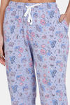 Zivame Looney Tunes - Doodletastic Knit Cotton Pyjama Set - Sweet Lavender — thumbnail 6