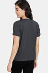 Zivame Looney Tunes Doodletastic Knit Top -  Anthra Melange — thumbnail 3