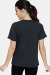 Zivame Tweety Knit Cotton Top - Anthracite — thumbnail 3