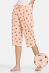 Zivame Nuts For U Knit Cotton Pyjama - Salmon — thumbnail 1