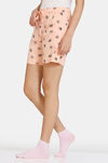 Zivame Nuts For U Knit Cotton Shorts - Salmon — thumbnail 2