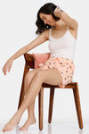 Zivame Nuts For U Knit Cotton Shorts - Salmon — thumbnail 4