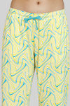Zivame Optics Fun Knit Poly Pyjama Set - Sunshine — thumbnail 6