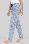 Zivame Optics Fun Knit Cotton Pyjama - Medieval Blue — thumbnail 2