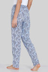 Zivame Optics Fun Knit Cotton Pyjama - Medieval Blue — thumbnail 3