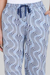 Zivame Optics Fun Knit Cotton Pyjama - Medieval Blue — thumbnail 5
