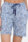 Zivame Optics Fun Knit Cotton Shorts Set - Medieval Blue — thumbnail 6
