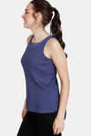 Zivame Cozy Heathers Knit Poly Camisole - Blue Depth — thumbnail 2