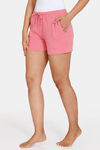Zivame Cozy Heathers Knit Poly Shorts - Mauveglow — thumbnail 2
