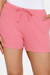 Zivame Cozy Heathers Knit Poly Shorts - Mauveglow — thumbnail 5