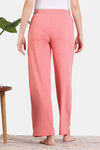 Zivame Lounge Knit Viscose Pyjama - Salmon — thumbnail 4