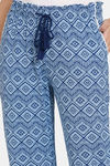 Zivame Batik Bae Knit Pyjama - Medieval Blue — thumbnail 5