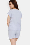 Zivame Dainty Ditsies Woven Shorts Set - Eventide — thumbnail 3